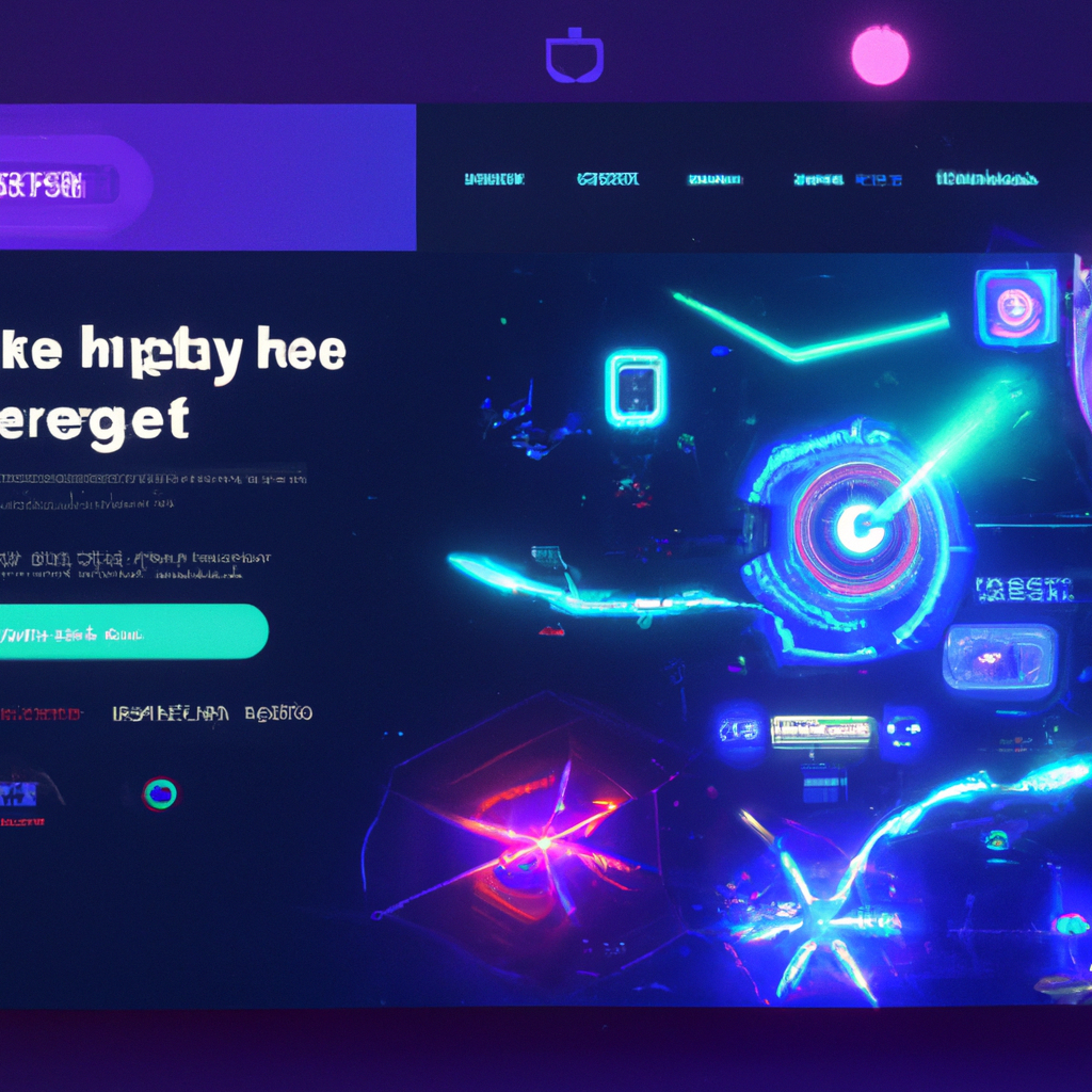 NeonArcade hero showing a stylized gameplay HUD and micro-event overlay