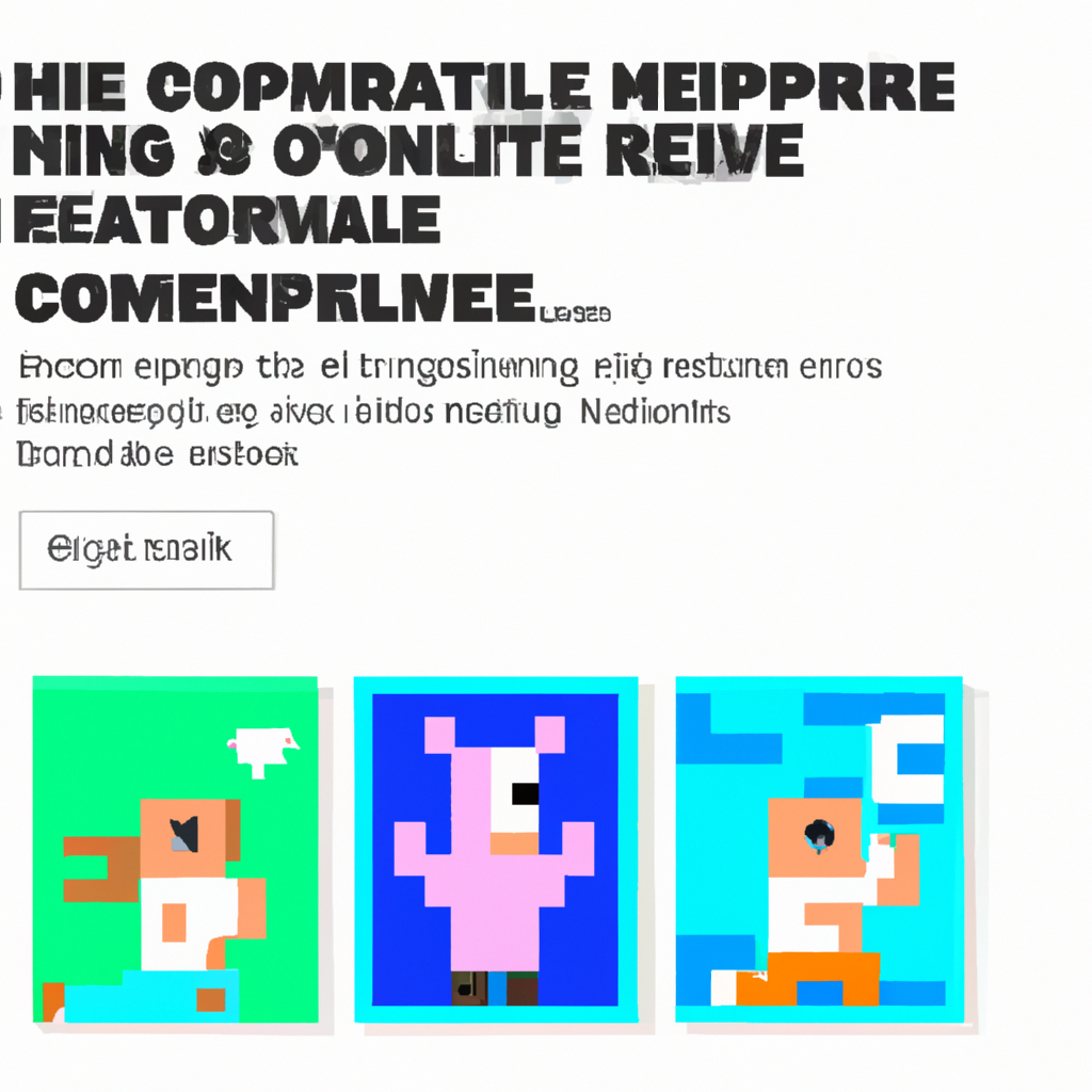 Gallery tile with colorful pixel-art vignette